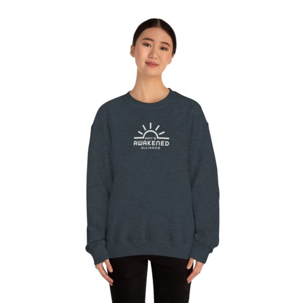 Awakened Alliance Unisex Crewneck Sweatshirt front logo only - 12 colors - Image 57