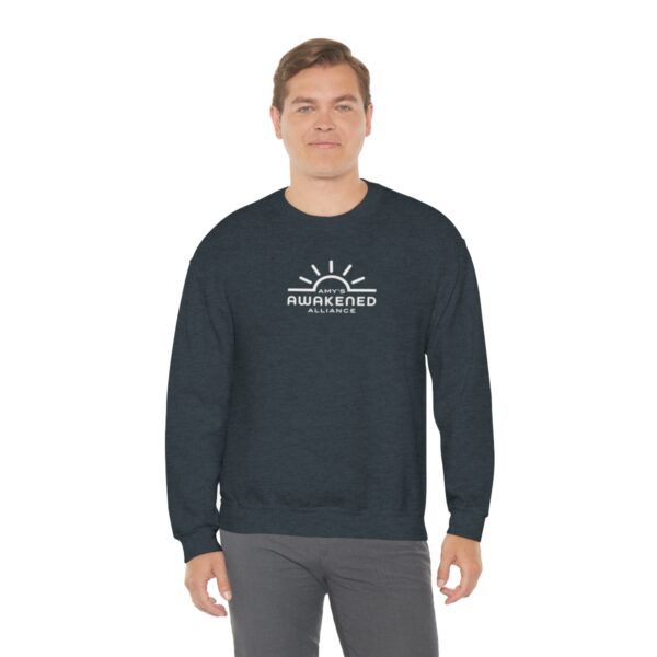 Awakened Alliance Unisex Crewneck Sweatshirt front logo only - 12 colors - Image 59