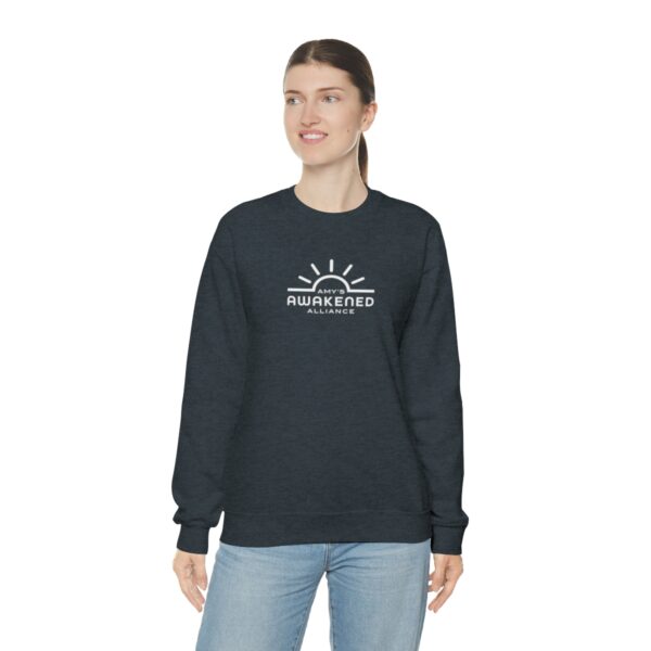 Awakened Alliance Unisex Crewneck Sweatshirt front logo only - 12 colors - Image 60