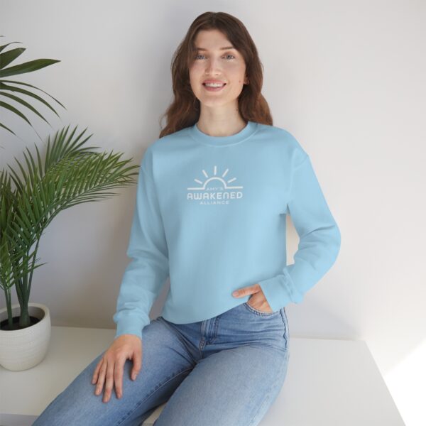 Awakened Alliance Unisex Crewneck Sweatshirt front logo only - 12 colors - Image 7