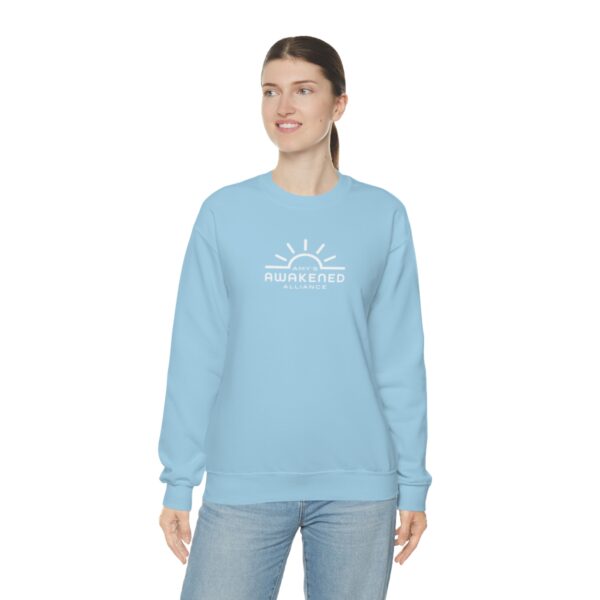 Awakened Alliance Unisex Crewneck Sweatshirt front logo only - 12 colors