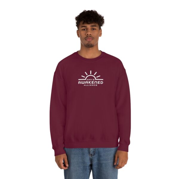 Awakened Alliance Unisex Crewneck Sweatshirt front logo only - 12 colors - Image 40