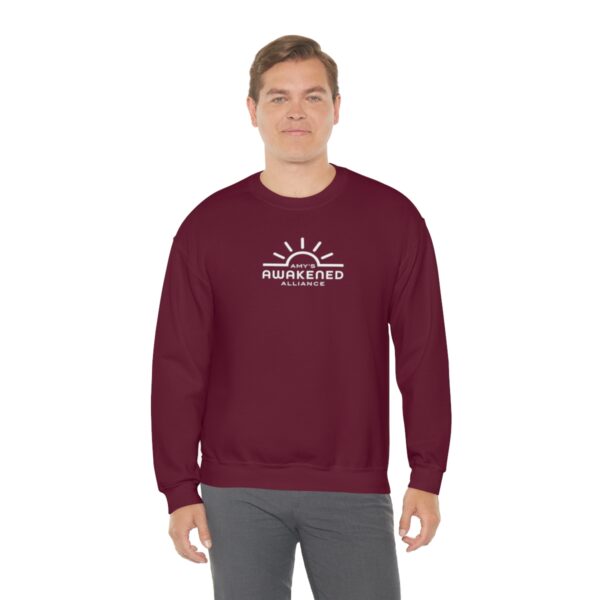 Awakened Alliance Unisex Crewneck Sweatshirt front logo only - 12 colors - Image 41