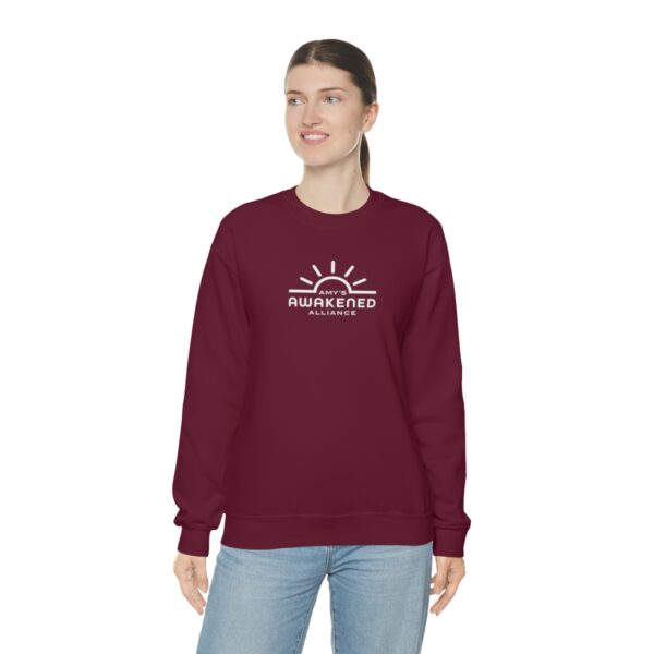 Awakened Alliance Unisex Crewneck Sweatshirt front logo only - 12 colors - Image 42