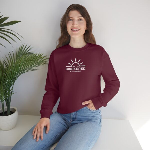 Awakened Alliance Unisex Crewneck Sweatshirt front logo only - 12 colors - Image 43