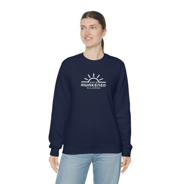 Awakened Alliance Unisex Crewneck Sweatshirt front logo only - 12 colors - Image 69