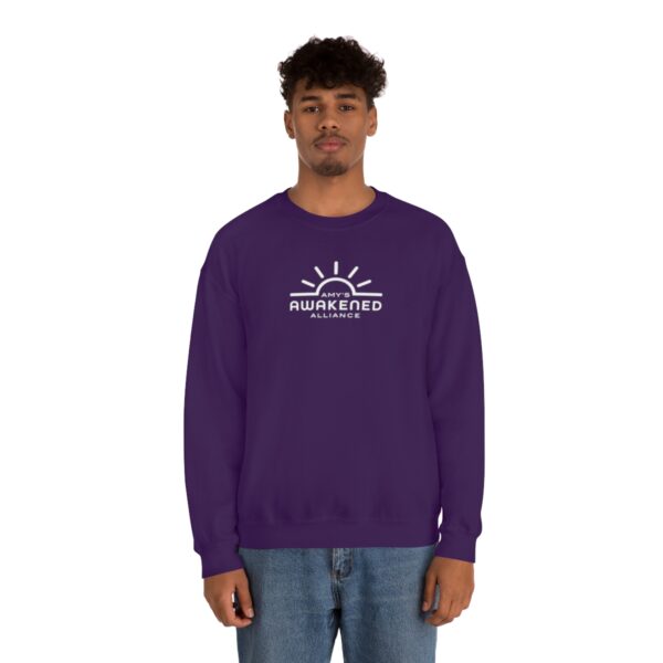 Awakened Alliance Unisex Crewneck Sweatshirt front logo only - 12 colors - Image 76