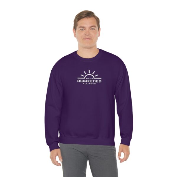 Awakened Alliance Unisex Crewneck Sweatshirt front logo only - 12 colors - Image 77