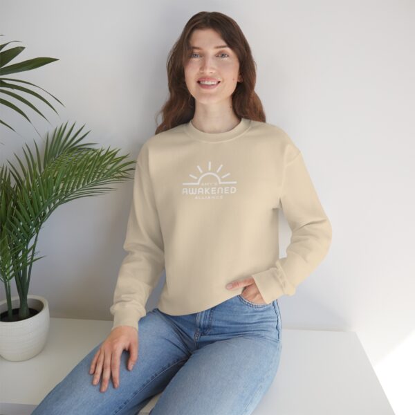 Awakened Alliance Unisex Crewneck Sweatshirt front logo only - 12 colors - Image 25