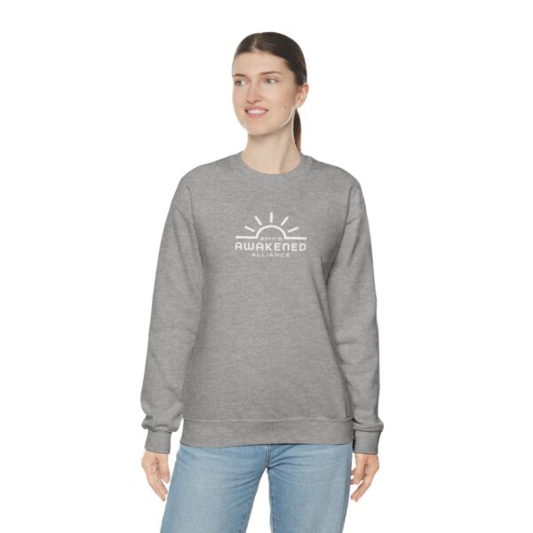 Awakened Alliance Unisex Crewneck Sweatshirt front logo only - 12 colors - Image 33