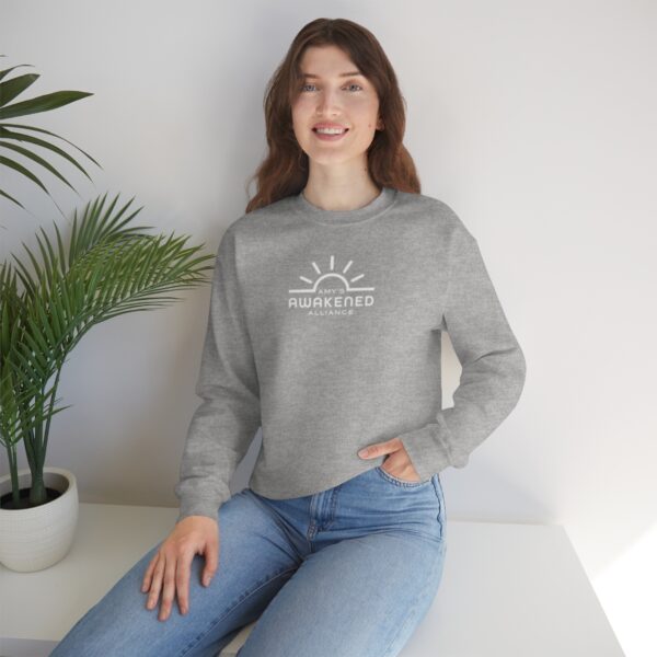 Awakened Alliance Unisex Crewneck Sweatshirt front logo only - 12 colors - Image 34