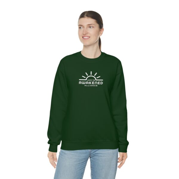 Awakened Alliance Unisex Crewneck Sweatshirt front logo only - 12 colors - Image 51