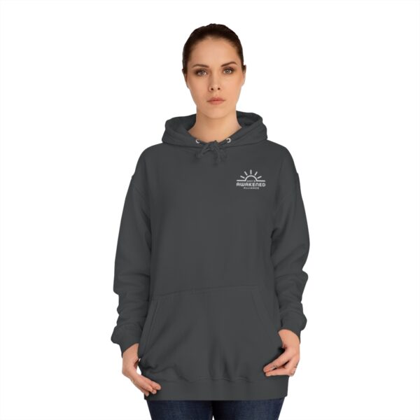 Awakened Alliance Unisex College Hoodie Distressed front logo only - 3 colors - Image 4